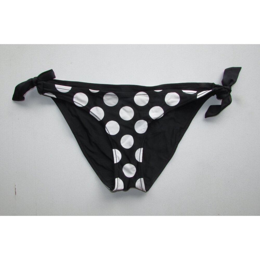 Reversible Black and White Polka Dot Bikini Bottoms